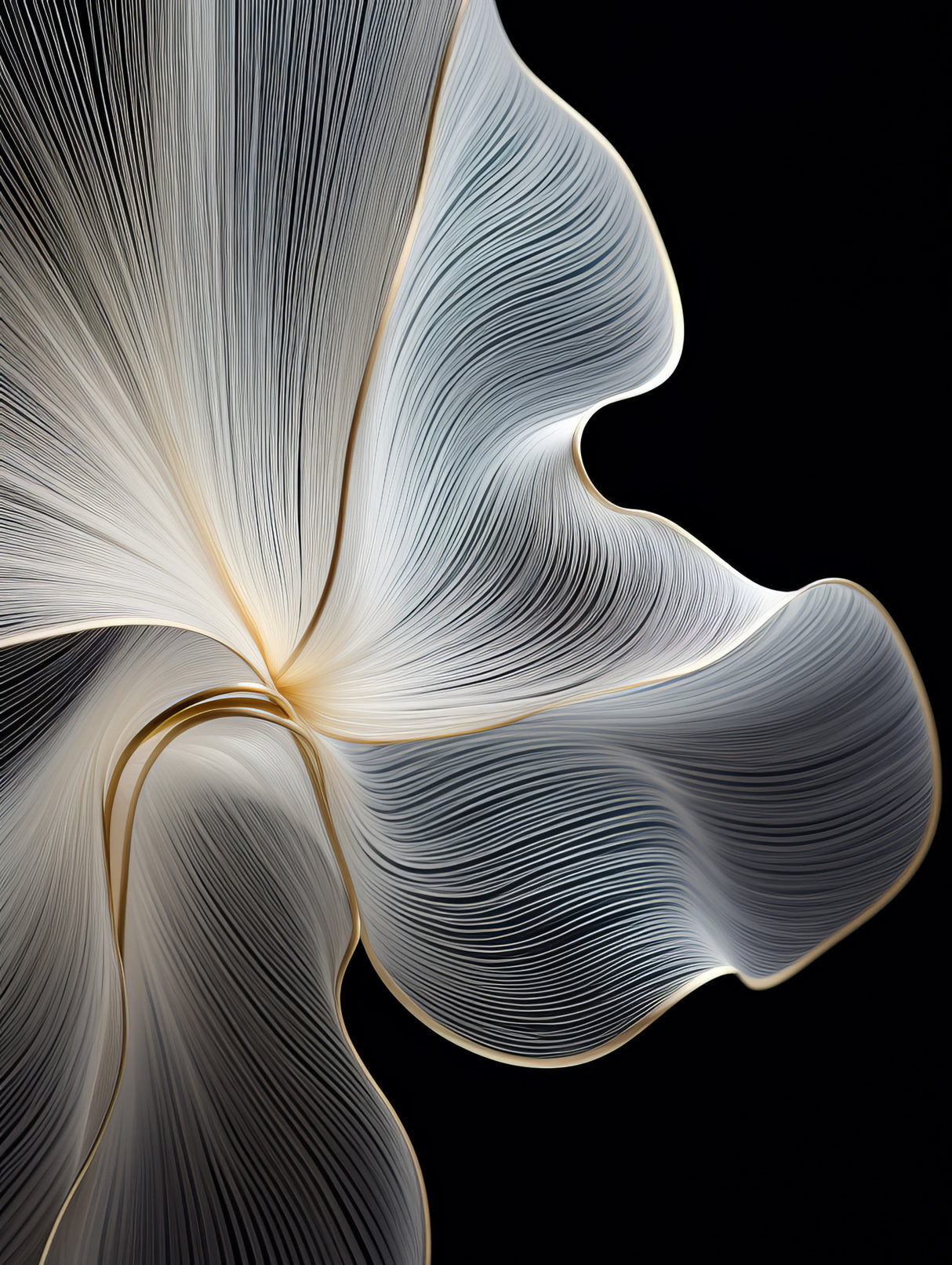 Flower Lines 2 Poster och Canvastavla