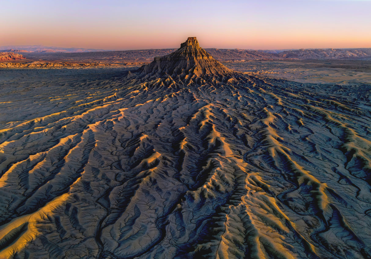 Factory Butte in sunrise Poster och Canvastavla