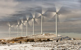 Wind turbines Poster och Canvastavla