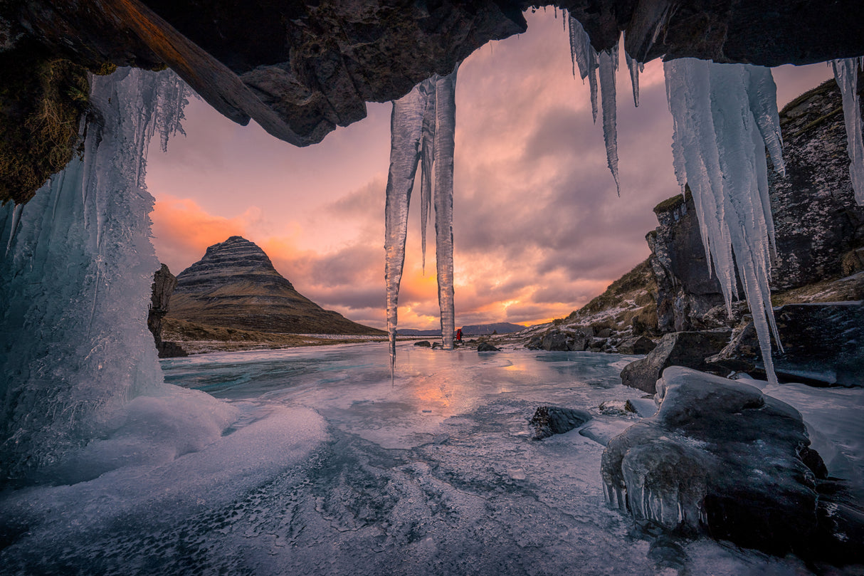 Ice Window Poster och Canvastavla