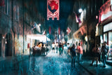 Night in Città della Pieve Poster och Canvastavla