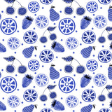 Navy Fruit Bowl Poster och Canvastavla