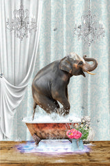 Elephant &amp; Bubbles Poster och Canvastavla