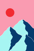 Minimal Mountain Tops #2 Poster och Canvastavla