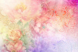 Ombre064flower Poster och Canvastavla