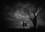 walking in the dark. Poster och Canvastavla