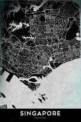 SINGAPORE Poster och Canvastavla