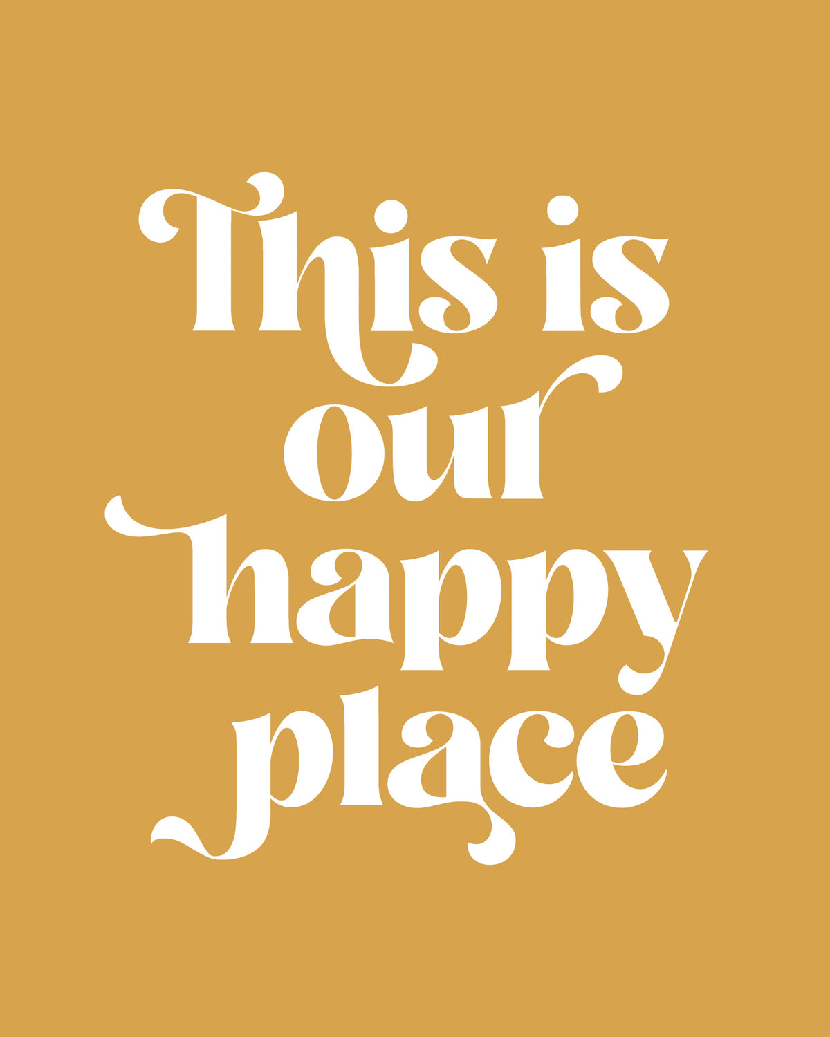 Happy Place No2 Poster och Canvastavla