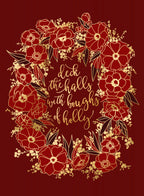 Deck the halls - red Poster och Canvastavla