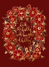 Deck the halls - red Poster och Canvastavla