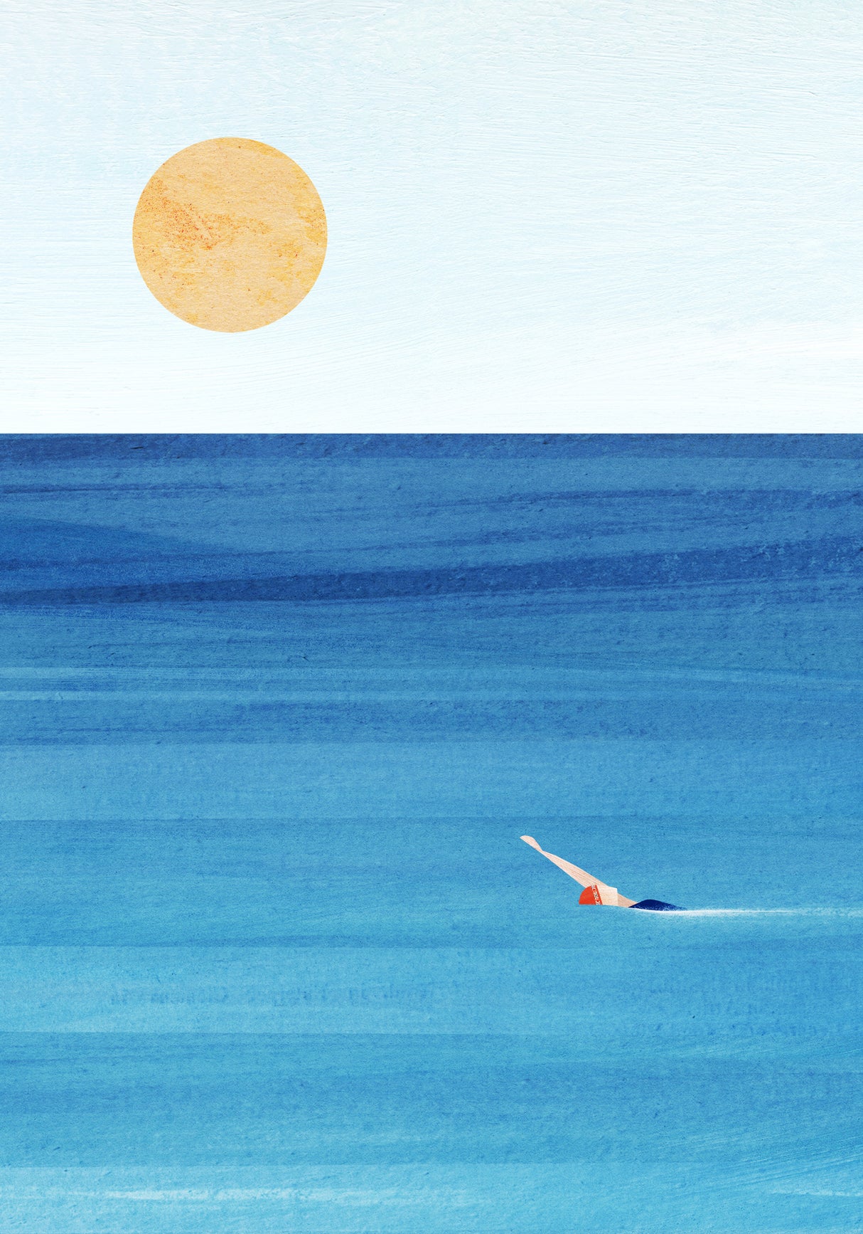 Sea Swim Poster och Canvastavla