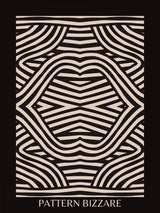 Black Pattern Bizarre Poster och Canvastavla