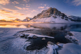 Sunrise Crowfoot Mountain Poster och Canvastavla