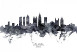 Atlanta Georgia Skyline Poster och Canvastavla