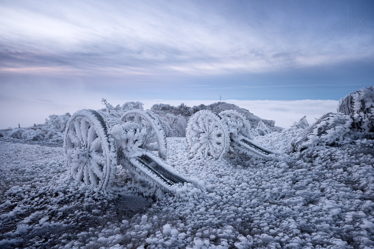 Winter on Shipka Peak Poster och Canvastavla