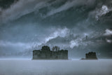 island with a castle Poster och Canvastavla