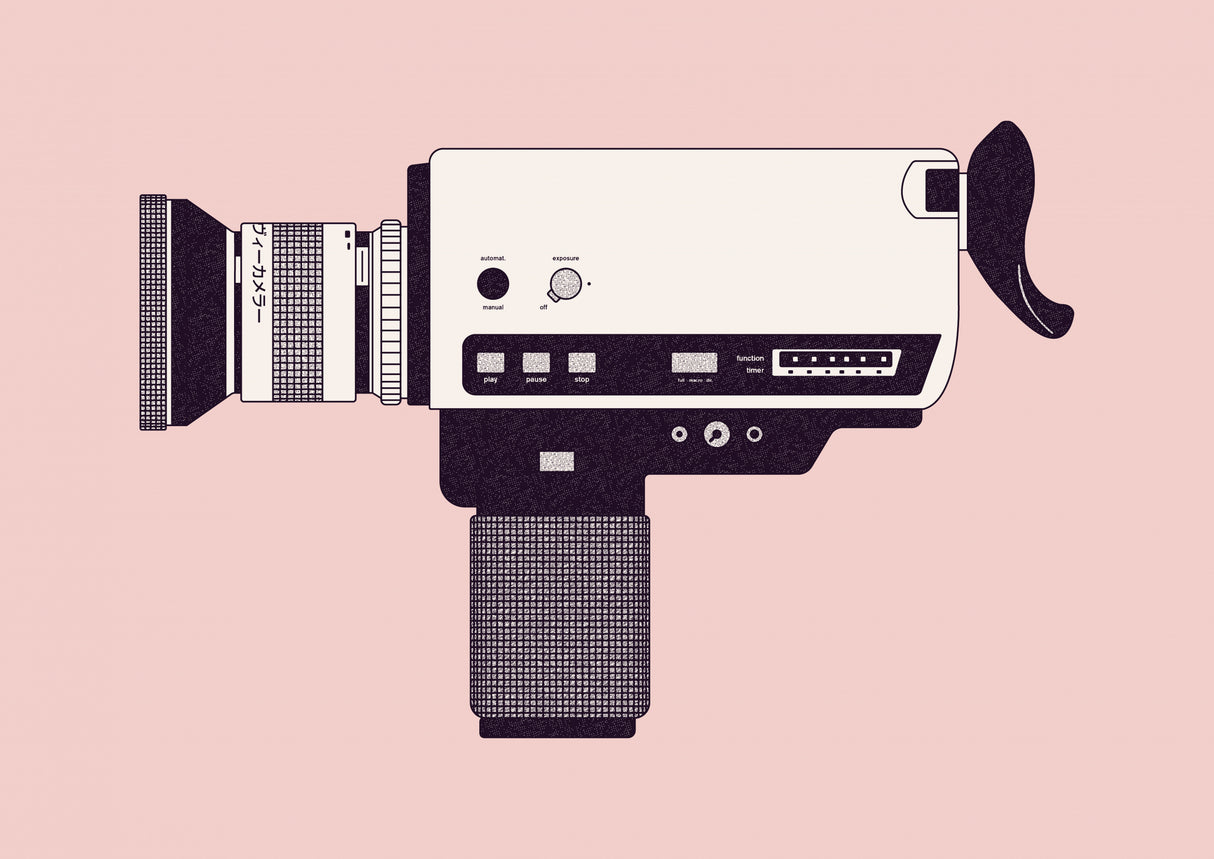 Super 8 Camera Poster och Canvastavla