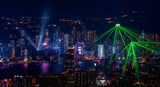 Victoria Harbour Light Show Poster och Canvastavla