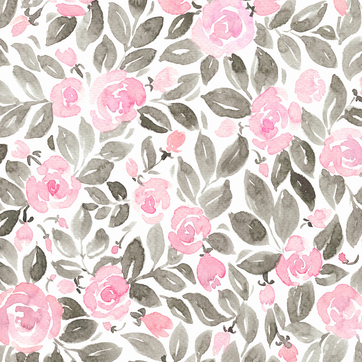 Miriam flowers in pink Poster och Canvastavla