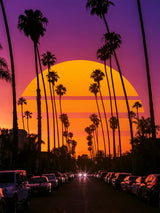 Retro Sunset Poster och Canvastavla