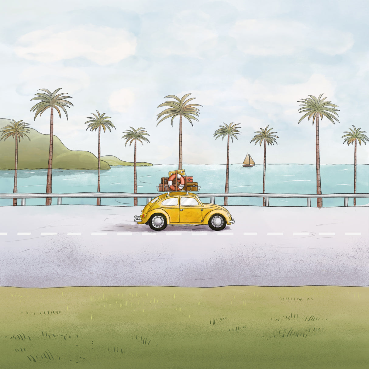 Summer Trip Poster och Canvastavla