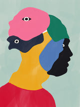 Hiding Behind Masks Poster och Canvastavla