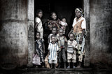 At a school in Benin. Poster och Canvastavla