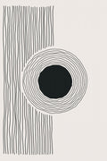 Minimal Circle Poster och Canvastavla