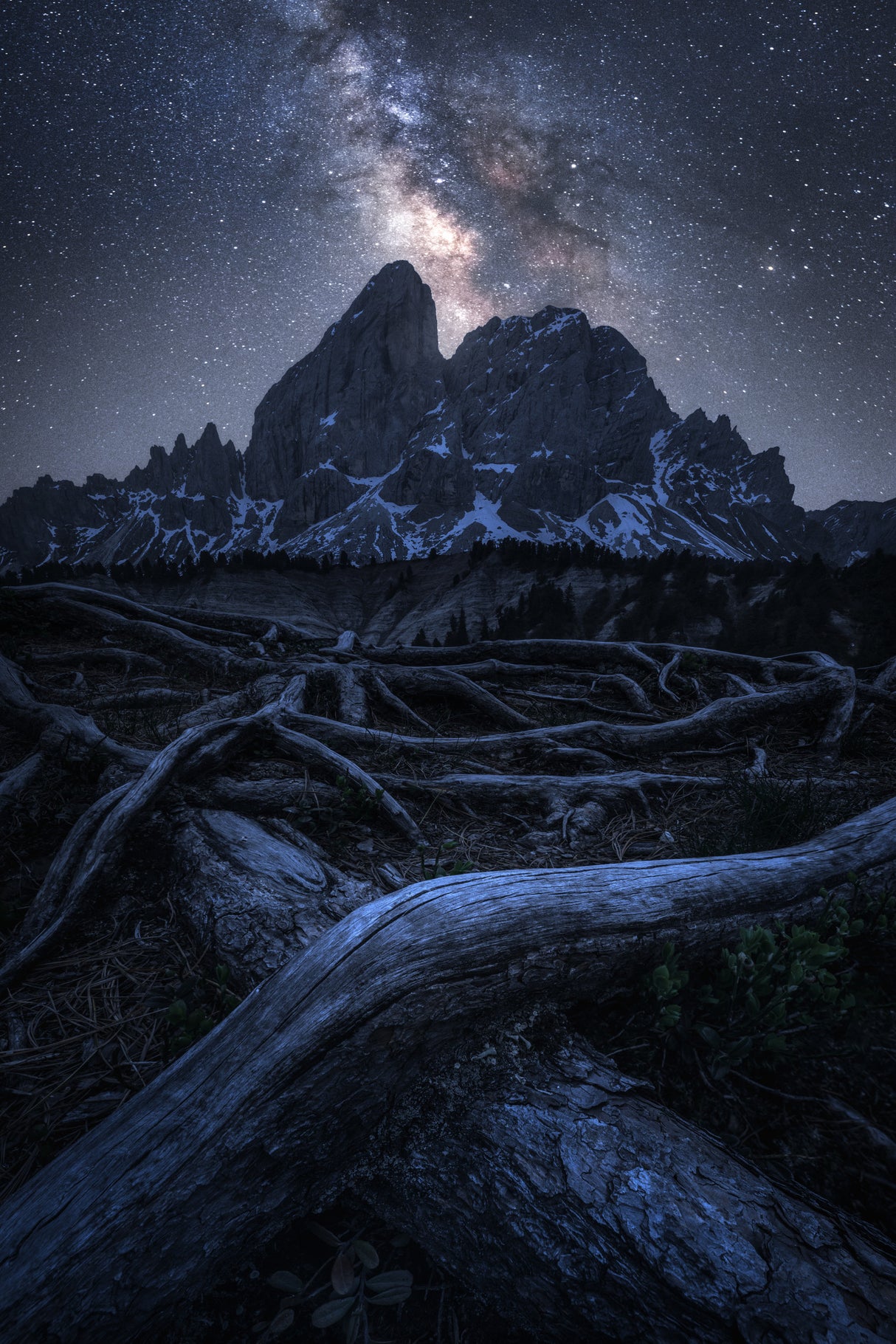A Night in the Alps Poster och Canvastavla