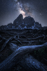 A Night in the Alps Poster och Canvastavla