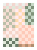 3x4 Aspectratio Pinkgreen16 Poster och Canvastavla