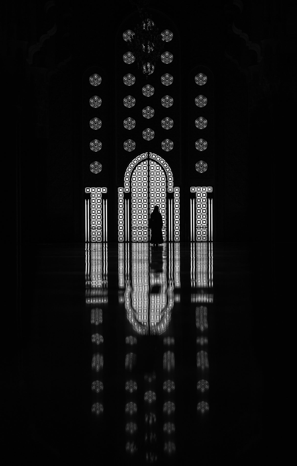 in the Hassan II Mosque Poster och Canvastavla