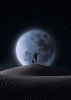 Travel to the Moon Poster och Canvastavla