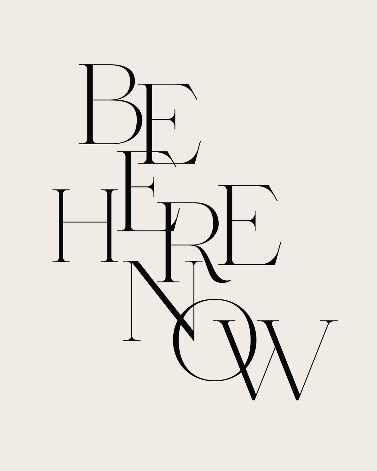 Be Here Now Poster och Canvastavla