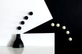 Call black white Poster och Canvastavla