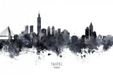 Taipei Taiwan Skyline Poster och Canvastavla