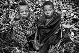 Two surma tribe boys - Ethiopia Poster och Canvastavla