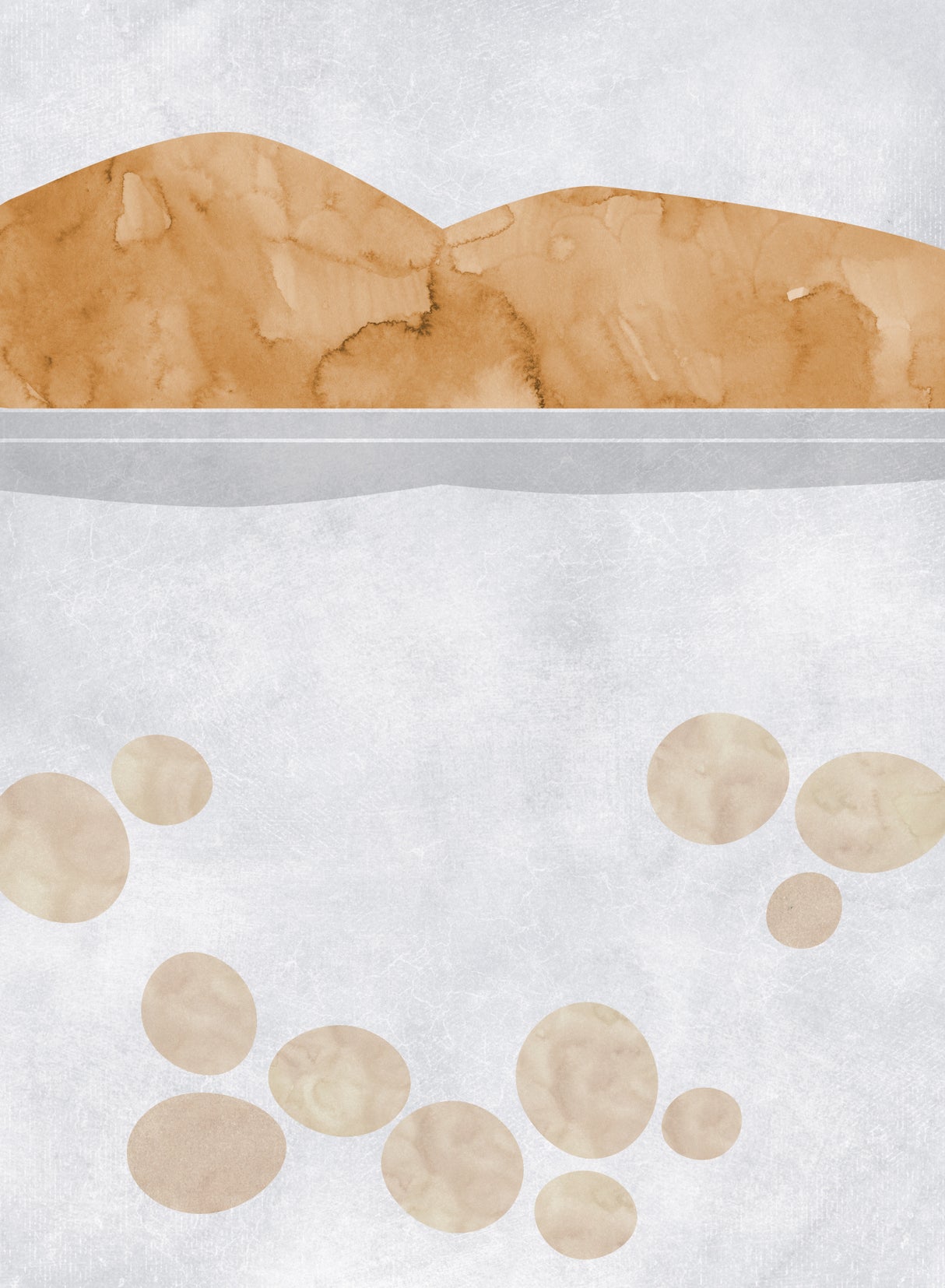 Abstract lake Tahoe view Poster och Canvastavla
