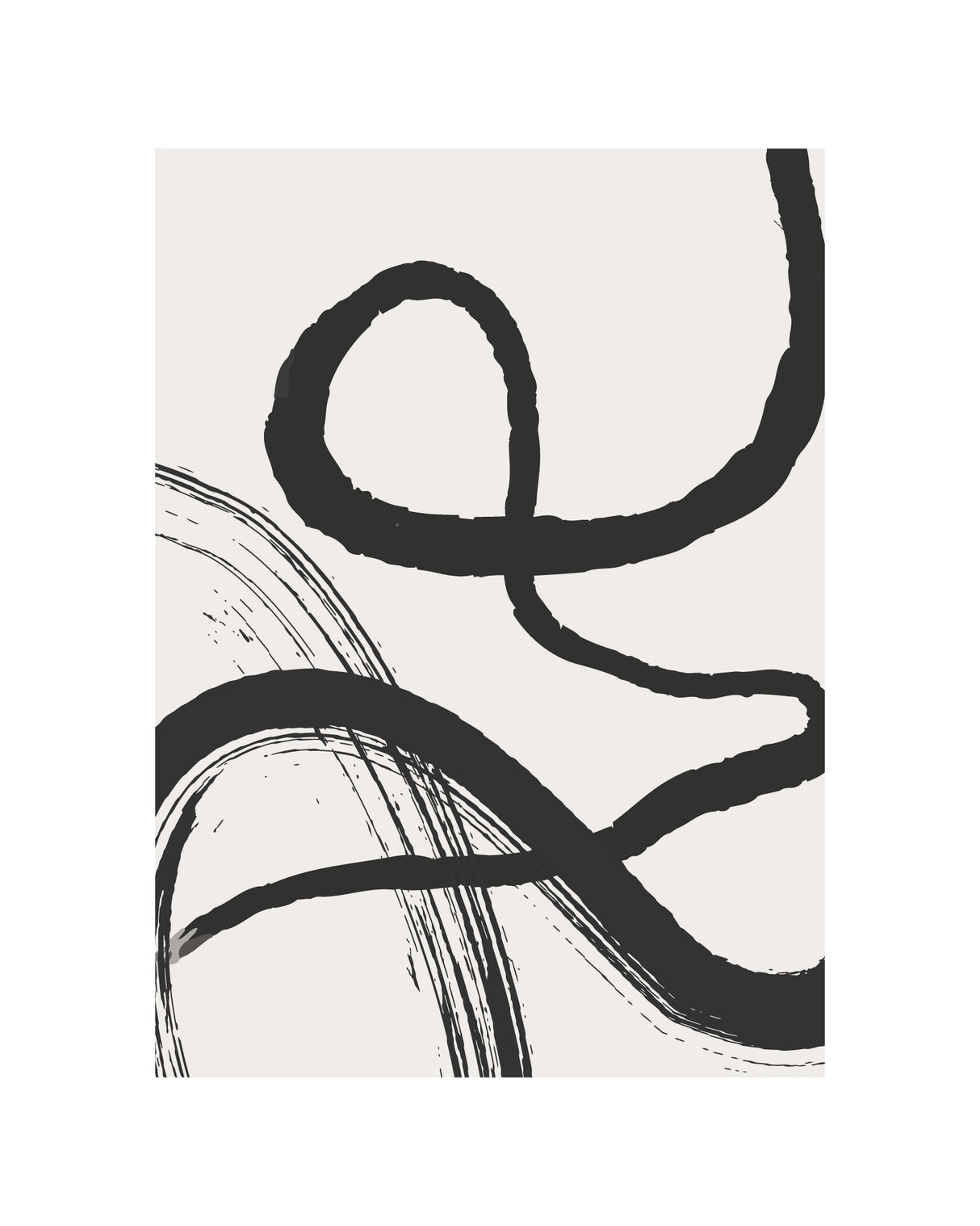 Abstract Brush No2 Poster och Canvastavla