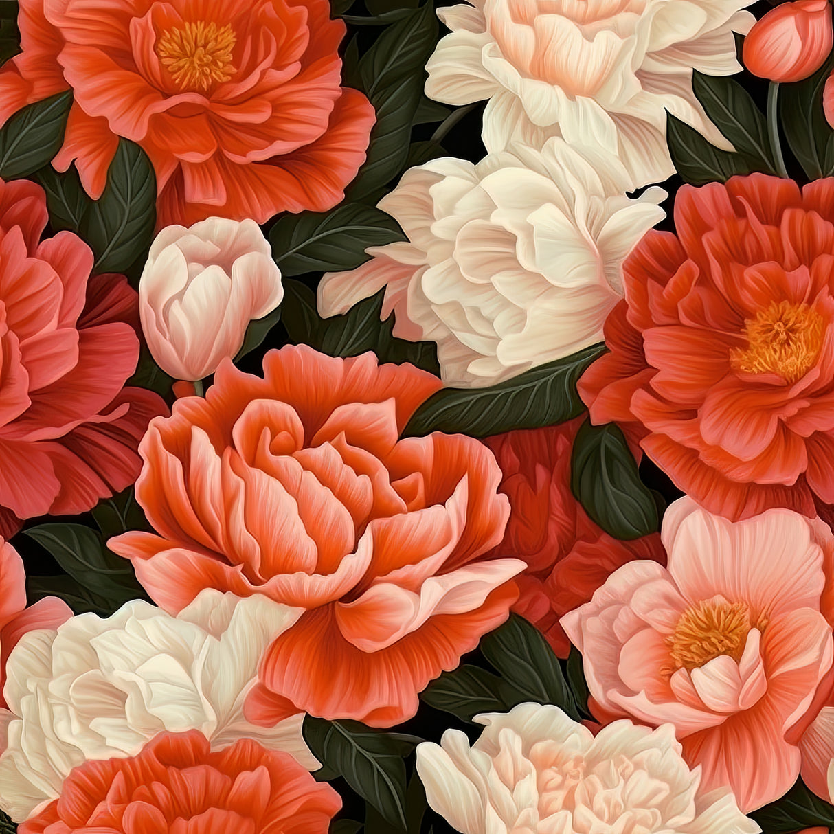 Wall Mural Bold Flower 1 Poster och Canvastavla