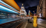 Madrid City Lights III Poster och Canvastavla