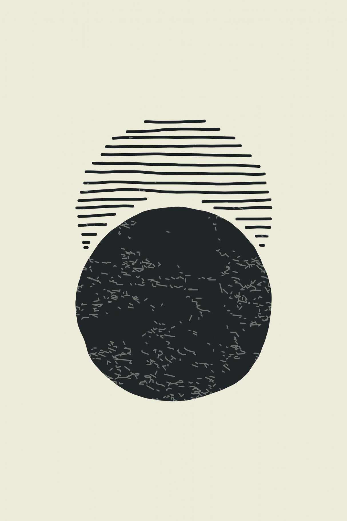 Boho Sun and Moon #2 Poster och Canvastavla