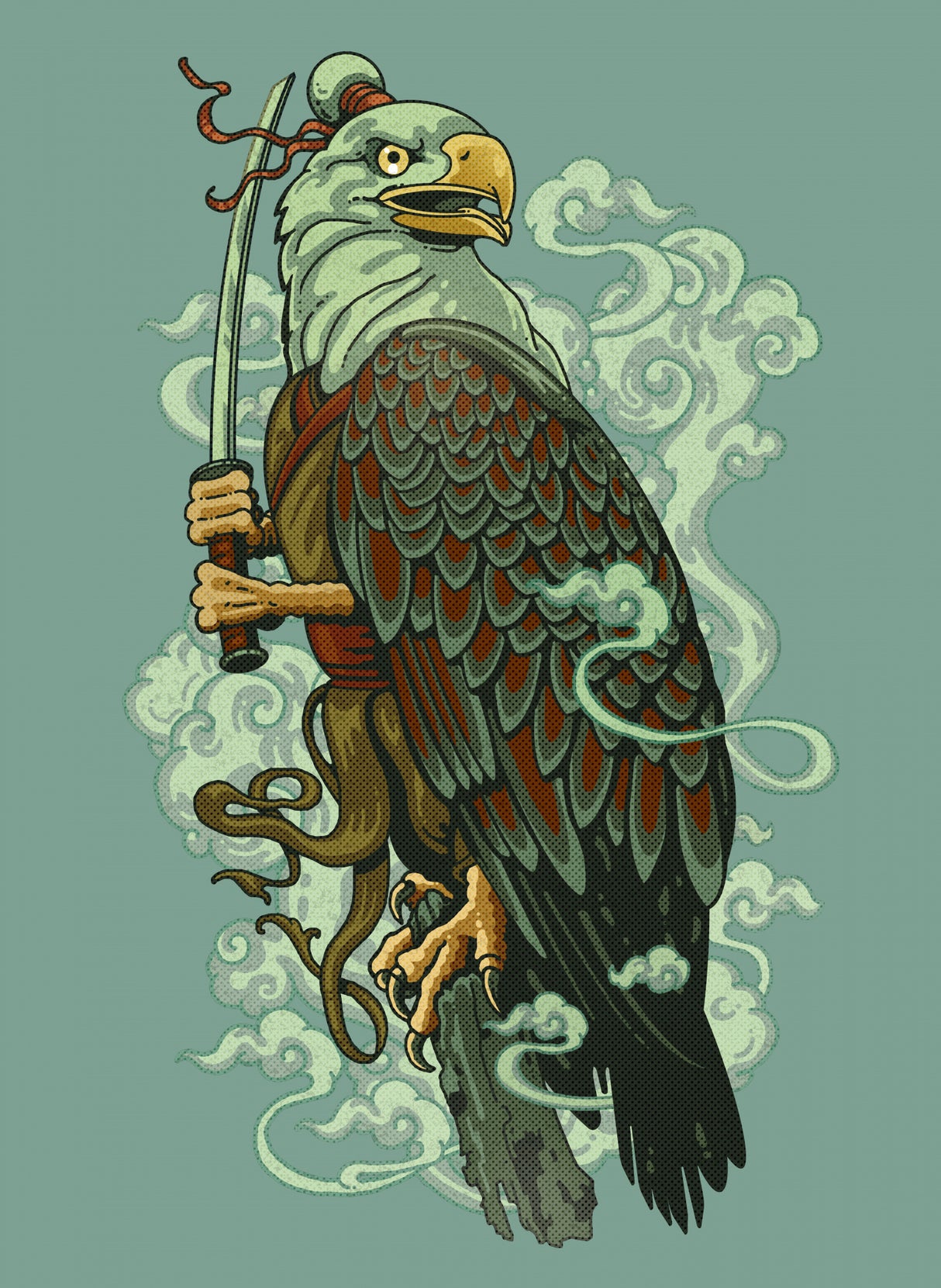 WARRIOR EAGLE Poster och Canvastavla
