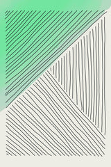 Green Minimalism #6 Poster och Canvastavla