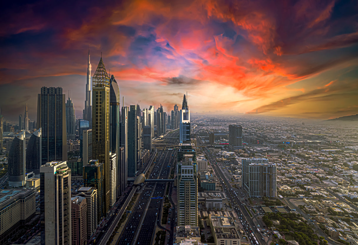 Dubai Above Poster och Canvastavla