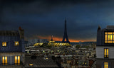 the twilight falls on the city of lights Poster och Canvastavla