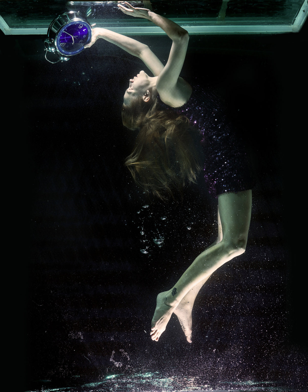 underwater artistic portrait shooting Poster och Canvastavla