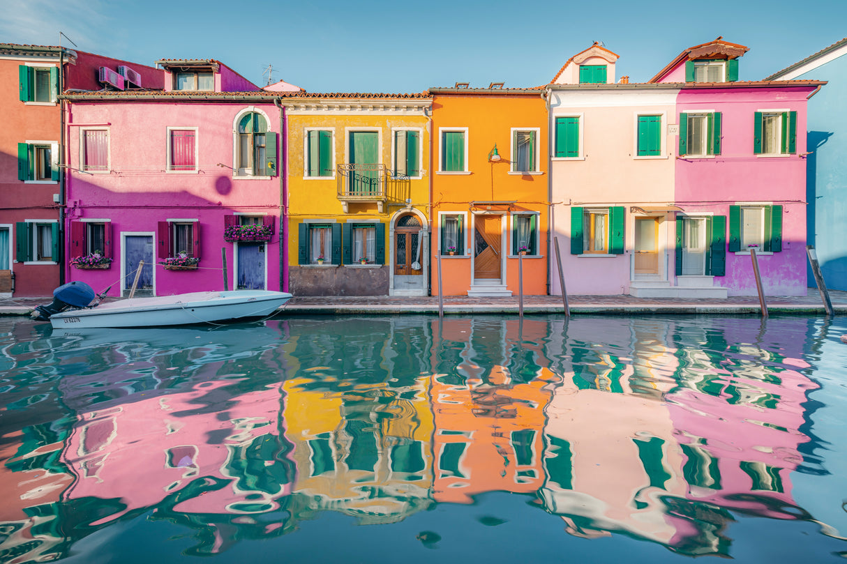 Colored Burano Poster och Canvastavla