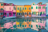Colored Burano Poster och Canvastavla