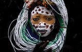 Surma girl - Ethiopia Poster och Canvastavla